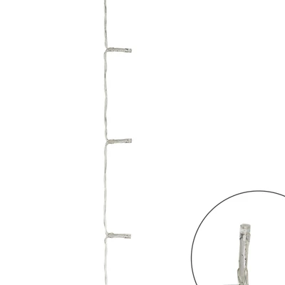 Danson Décor 240 5MM LED Battery Operated Curtain Lights, Warm White