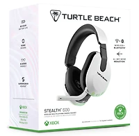 Turtle Beach® Stealth™ 600 – Blanc pour Xbox Series X|S, Xbox One, PC, PS5™, PS4™, et autres appareils mobiles équipés du Bluetooth®, Xbox Series X/S