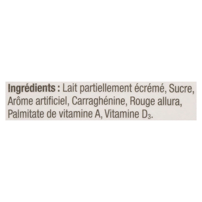 Sealtest Lait Partiellement Écrémé 1 % aux Fraises