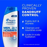 Head and Shoulders Mens 2 in 1 Dandruff Shampoo and Conditioner, Anti-Dandruff Treatment, Citrus & Cedar for Daily Use, Paraben Free, 370ML