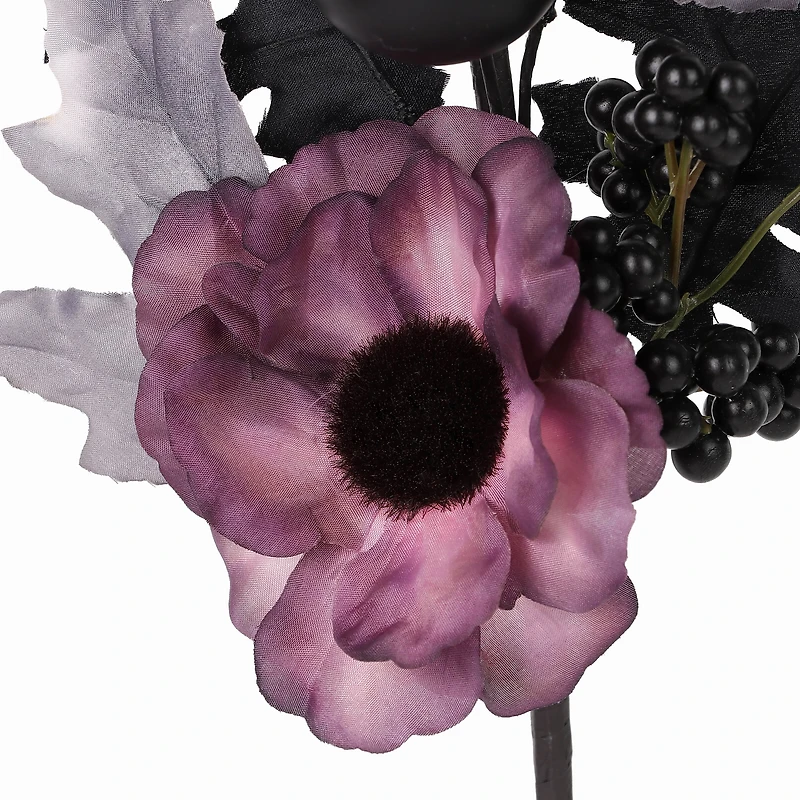 Halloween Pl Pur Floral Pick