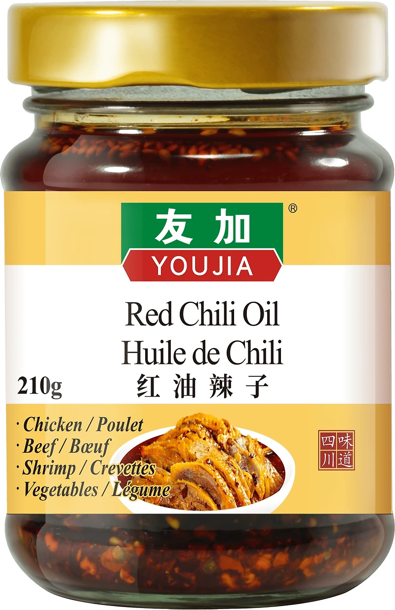 Youjia huile croustillante au piment 210G Youjia huile croustillante au piment 240g
