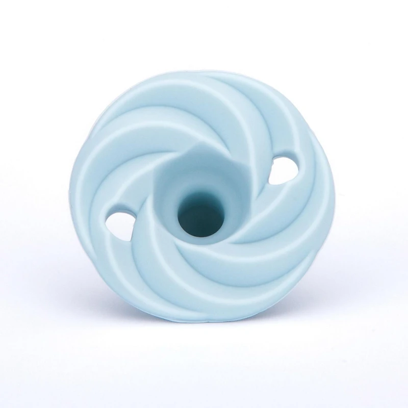 Doddle & Co - Bébé, nourrisson - Sucette en silicone Holland Pop - Étape 2 - Forme naturelle - Paquet de 2 - Pêche / Nuage 9