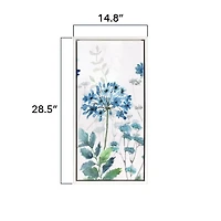 Crystal Art Gallery Danhui Nai Blue Agapanthus Floral Framed Canvas Art, 14.8" x 28.5", Modern