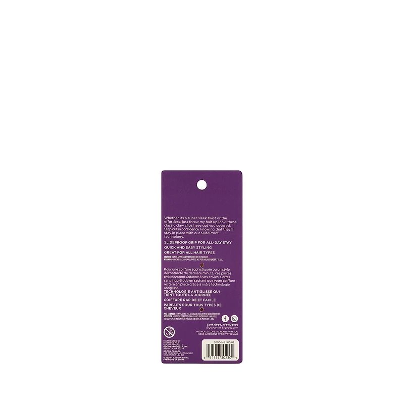 Goody Classics Spider Claw Clip - pince à cheveux - marron - 1 Ct Pince Goody