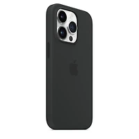 iPhone 14 Pro Silicone Case with MagSafe—Midnight, With MagSafe. Everything just clicks.