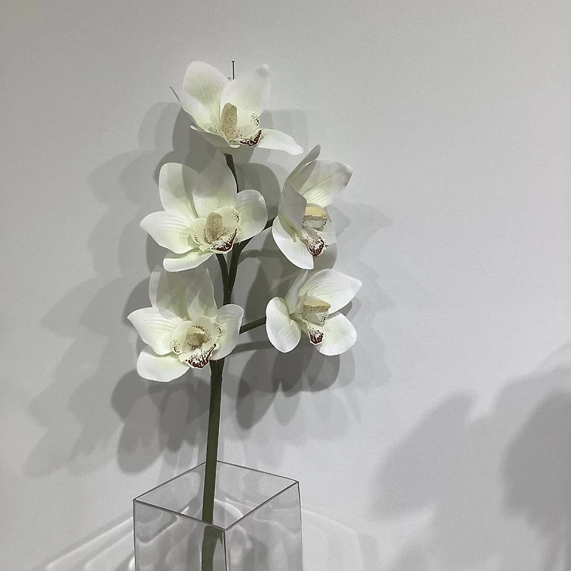 24" CYMBIDIUM ORCHID SPRAY, ARTIFICIAL FLOWERS