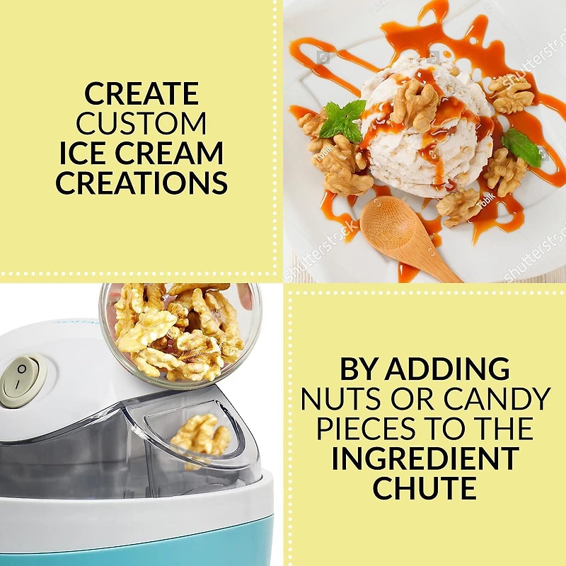 Sorbetière électrique Nostalgia de 1 litre Machine crème glacée