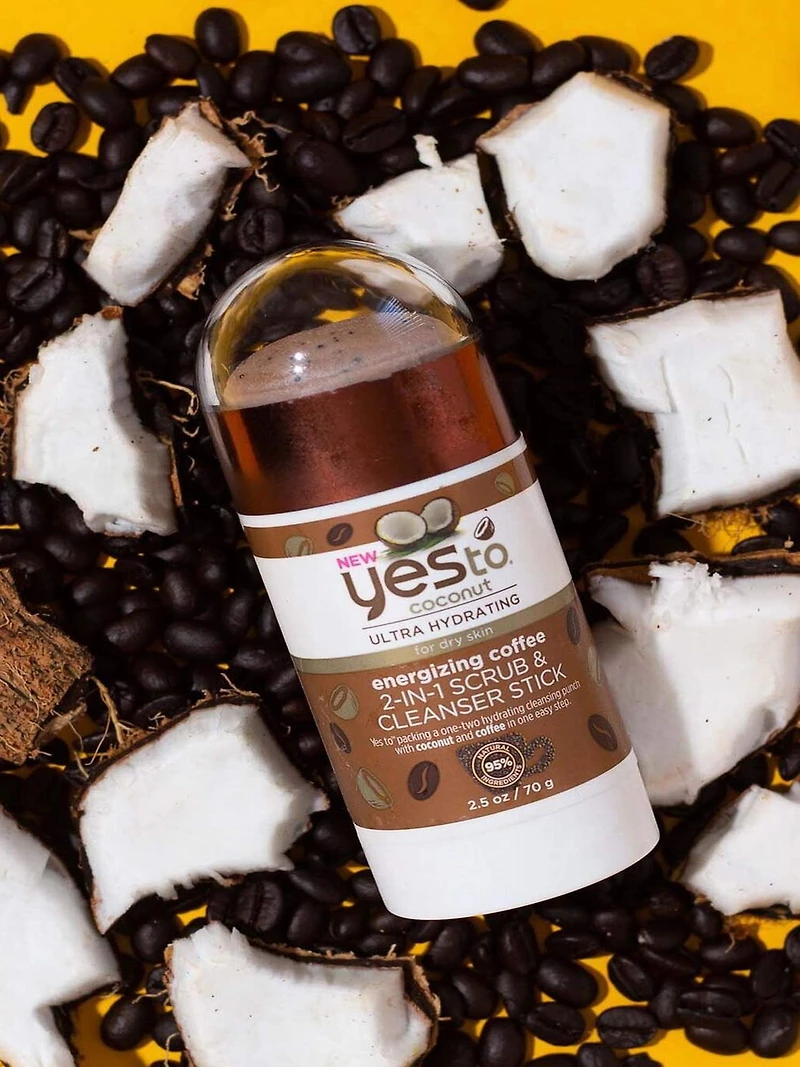 Yes to Energizing Coffee 2-in-1 Scrub & Cleanser Stick