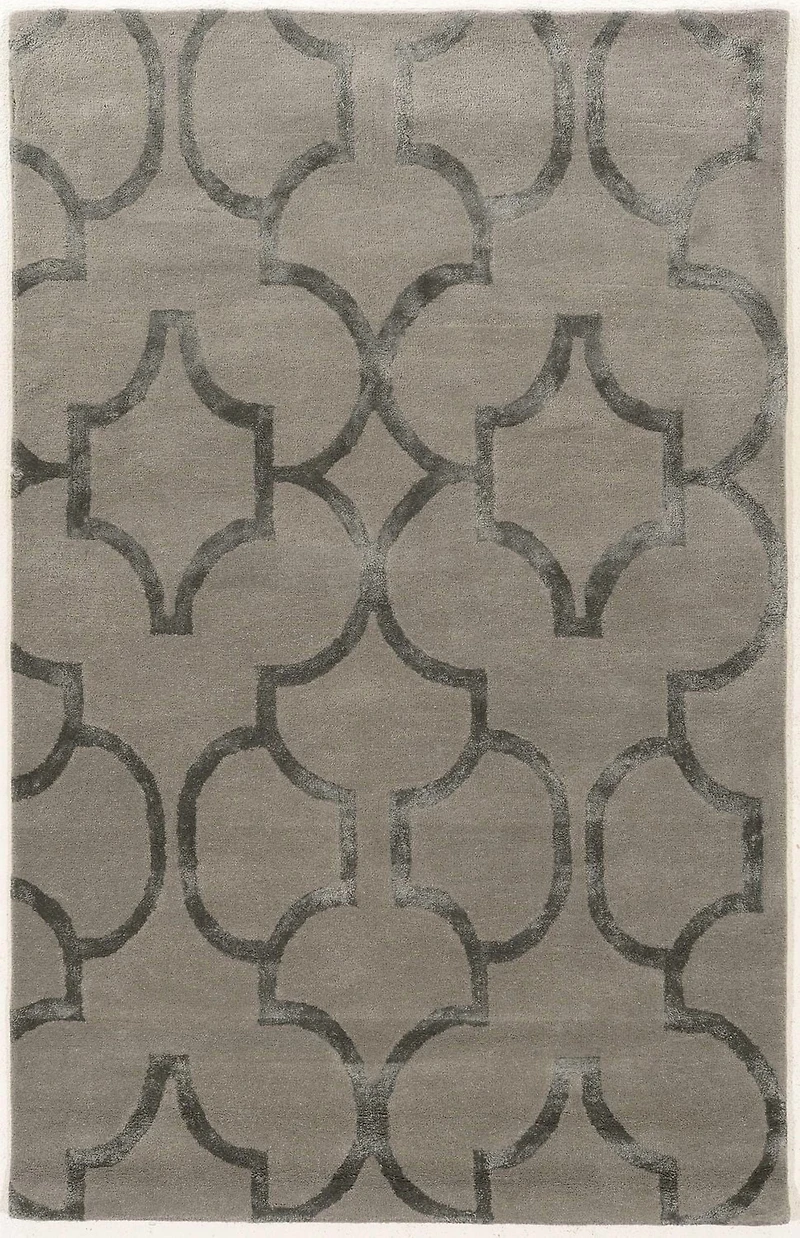 Aspire Wool Geo Slate 8' x 11' Area Rug