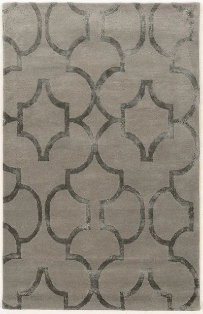 Aspire Wool Geo Slate 8' x 11' Area Rug