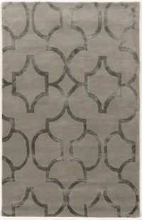 Aspire Wool Geo Slate 8' x 11' Area Rug