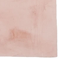 Tapis Maven Faux Lapin rose de 5 pi x 7 pi
