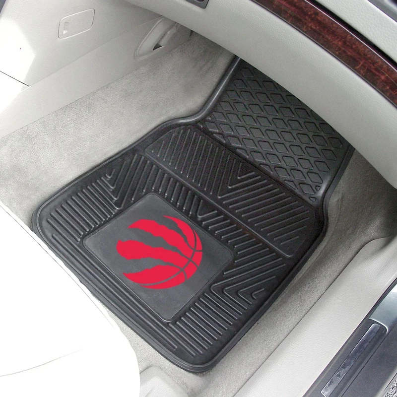 Tapis d'auto en vinyle des Raptors de Toronto de la NBA par FanMats - Ens. de 2
