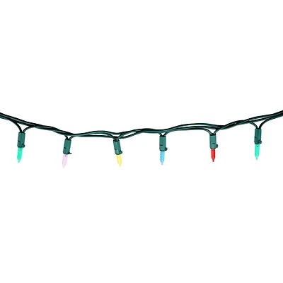 250 FACETTED M5 LED LIGHTS, IN/OUT,10 FUNCTIONS W/TIMER& ADAPTOR, GREEN WIRE, MULTICOLOR, 250 FACETTED M5 LED LIGHTS