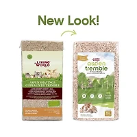 Living World Small Animal Bedding & Litter, Aspen Shavings, 20 L