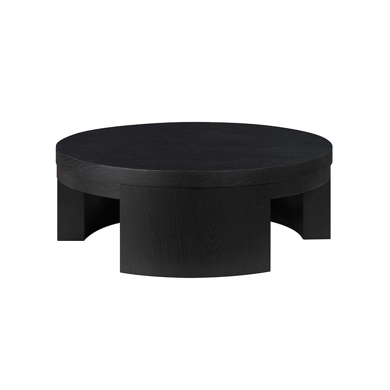 Drew Barrymore - Table basse ronde Mod Beautiful, Finition noir