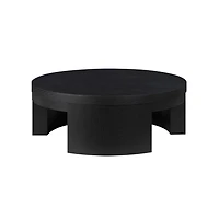 Drew Barrymore - Table basse ronde Mod Beautiful, Finition noir