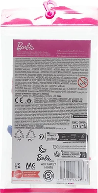 Barbie  Tenue  Coffret avec robe à manches bouffantes rose et acc.