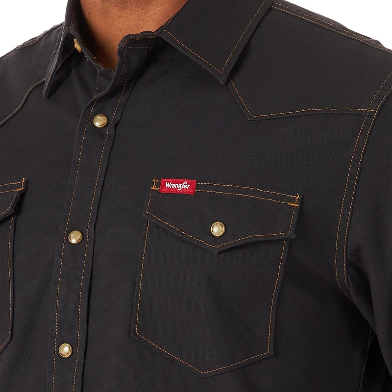 Wrangler Chemise en Toile À Manches Longues Pour Homme
