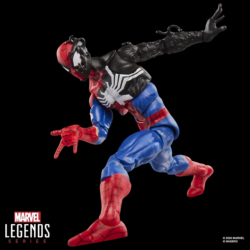 Marvel Legends Series Secret Wars Spider-Man (Alien Costume), Marvel Comics Collectible 6 Inch Action Figure