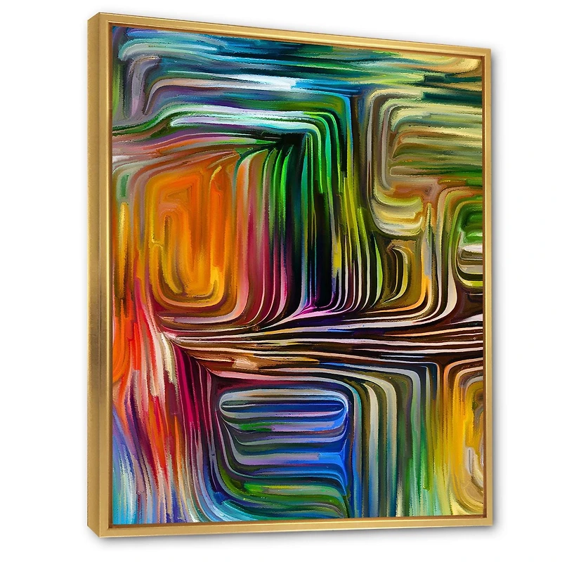 Designart Colour Fusion III FLOAT FRAME WALL ART