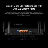 TP-Link Dual-Band BE3600 Wi-Fi 7 Router (Archer BE230) - 4-Stream 3.6 Gbps, 2×2.5G + 3×1G Ports, USB 3.0, 2.0 GHz Quad Core, 4 Antennas, VPN Clients & Server, EasyMesh, HomeShield, MLO, Private IOT