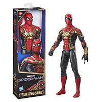Marvel Spider-Man Titan Hero Series, figurine Iron Spider Costume super lance-toile de 30 cm inspirée du film de Spider-Man, enfants dès 4 ans