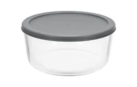 MAINSTAYS Round glass food storage with PE Lid