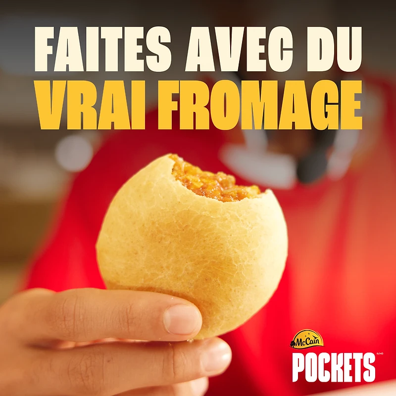McCain® Pizza Pockets® Pizza Pockets Amateurs de Viande, Fabriqué au Canada à Partir d'Ingrédients Canadiens et Importés 6 x 100g