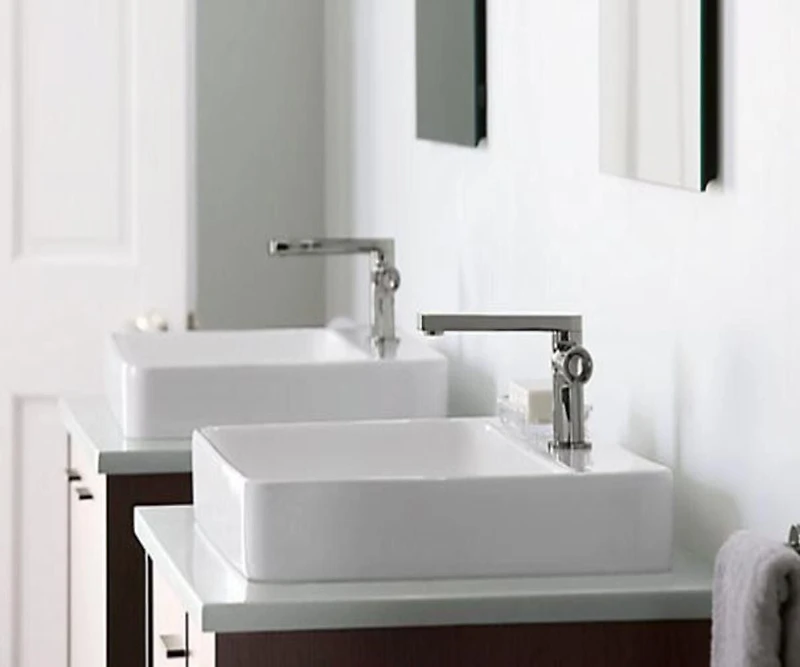 DROP Bath and Kitchen DR091260 Bathroom Vessel Sink Set