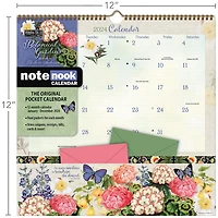 Jardins botaniques 2024 30.48x30.48 CM Note Nook Mur Carré Calendrier, 9781469430232