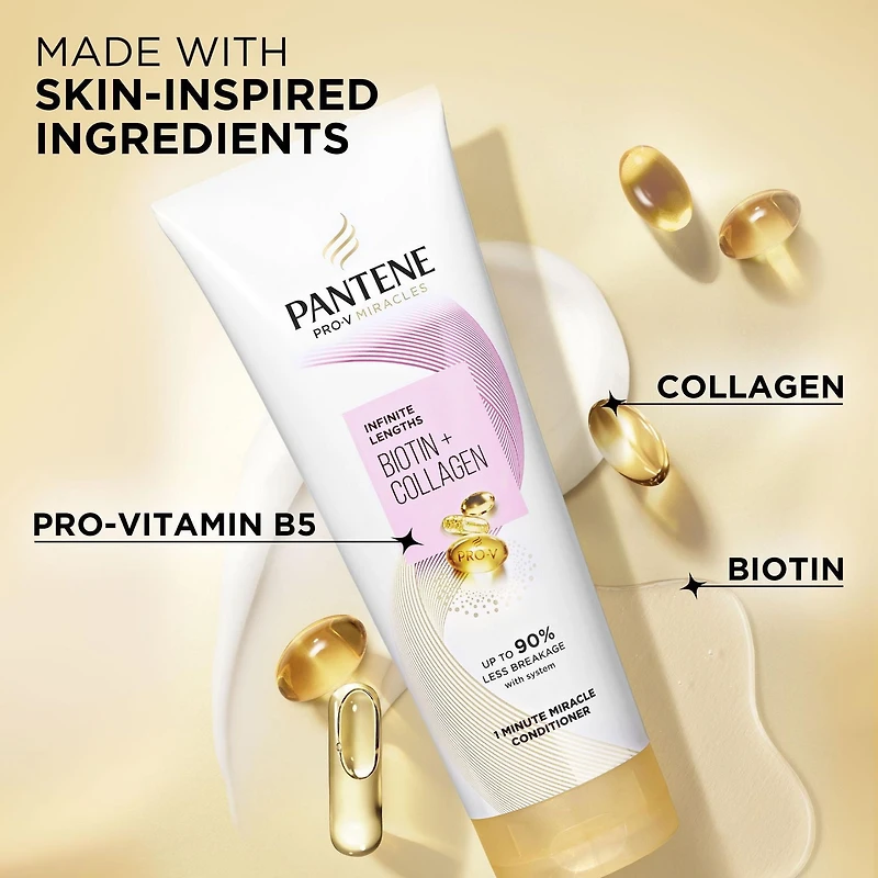 Pantene Pro-V Miracles Infinite Lengths Biotin + Collagen 1 Minute Miracle Conditioner, 325ML