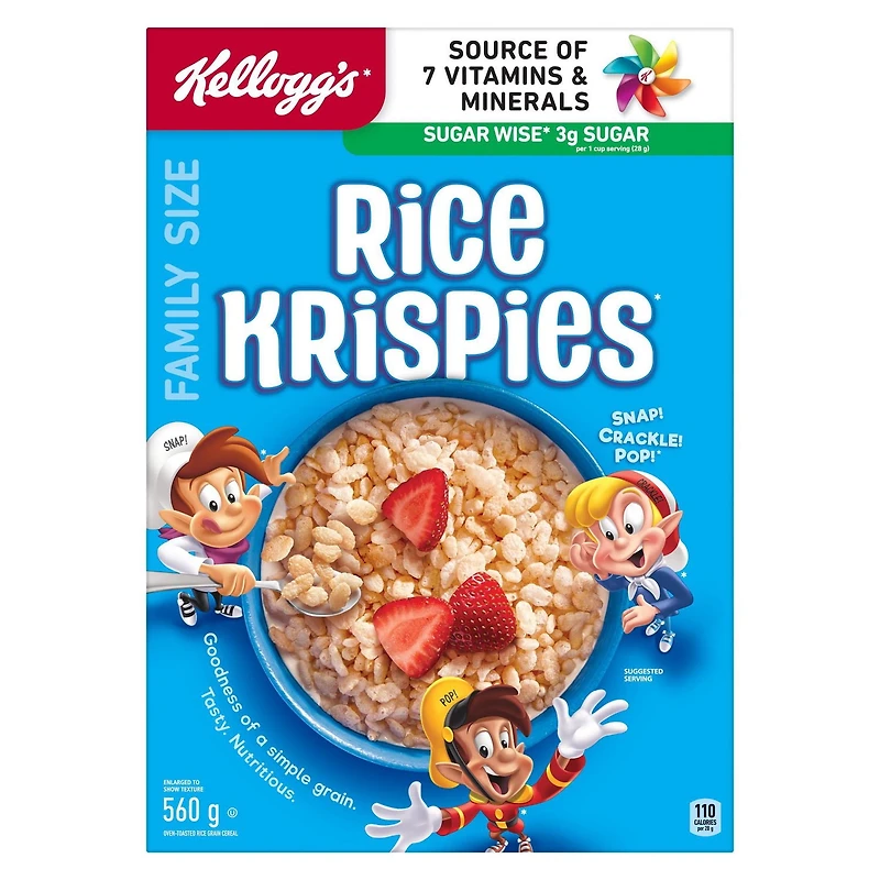 Céréales Kellogg's Rice Krispies originales 560 g (format familial) 560g
