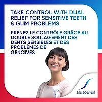 Dentifrice pour dents sensibles Sensodyne pour le soulagement de la sensibilité dentaire et l’amélioration de la santé des gencives, dentifrice au fluorure, blanchissant, 75 mL Blanchissant, 75 mL