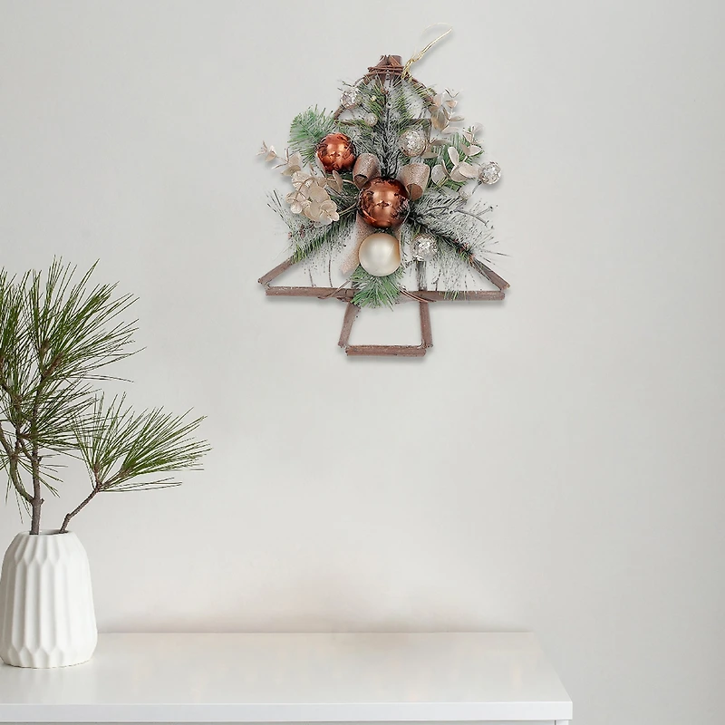 Décoration Suspendue En Rotin Et Pin De 30,5 Cm (12 Po) - Lot De 2