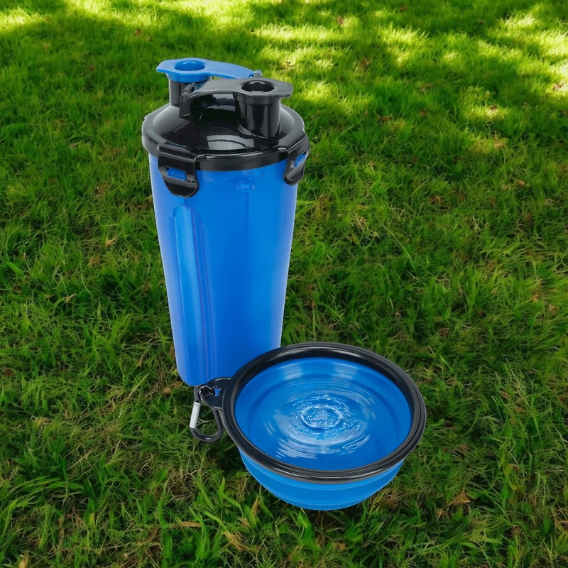 Perfect Solutions Duo Gobelet Et Bol Rétractable De Voyage Pour Animal Avec Bandoulière Ajustable