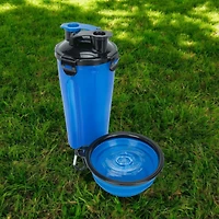 Perfect Solutions Duo Gobelet Et Bol Rétractable De Voyage Pour Animal Avec Bandoulière Ajustable