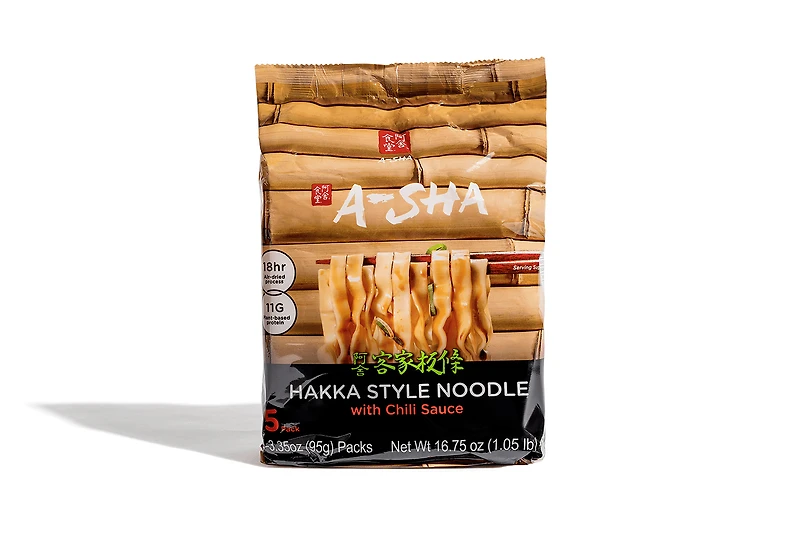 A-Sha Hakka Noodle Chili (Mala) Sauce, A-Sha H Chili (Mala) 5 x 95g