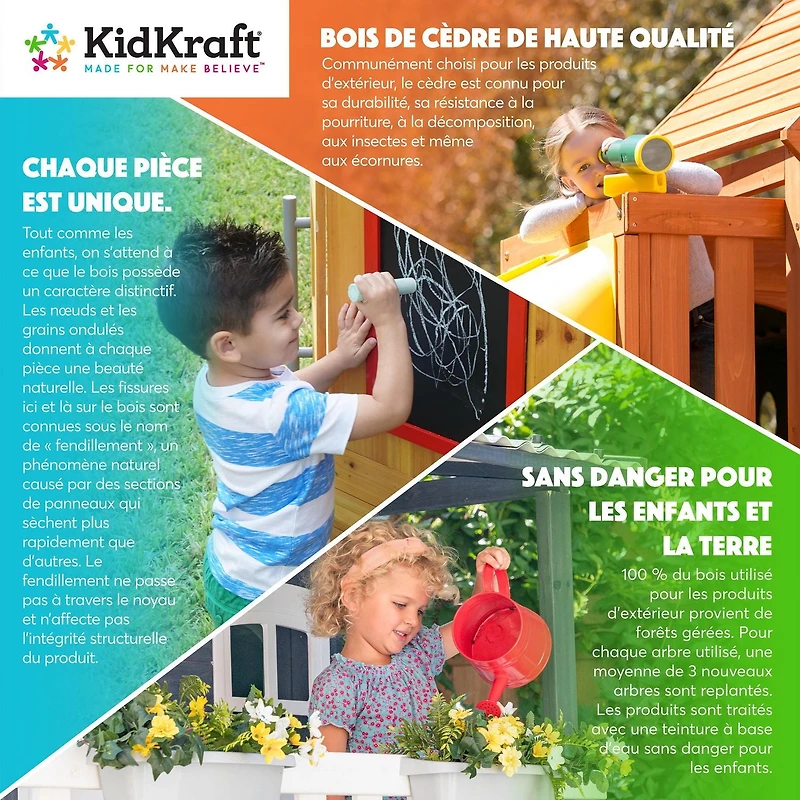 KidKraft Forestview II Wooden Playhouse with EZ Kraft Assembly™