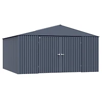 Abri de rangement en acier Arrow Elite, 14 x 14 pi, Anthracite