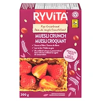 RYVITA MUESLI CRUNCH CRISPBREAD, 200GR