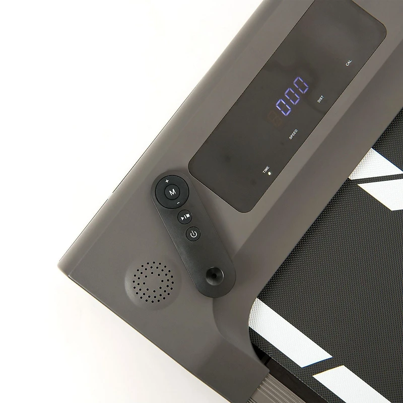 GoZone Under Desk Treadmill, Compact Walking Pad for Home and Office, Black/Grey, With wireless remote