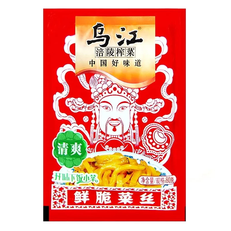 WJ Preserved Mustard Tuber Fresh Flavor, 320g