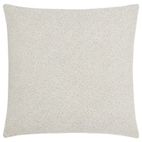 Bouclair Zarina Off-White Textured Chair Pad 18x18 in