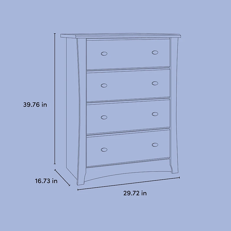Storkcraft Crescent 4-Drawer Dresser