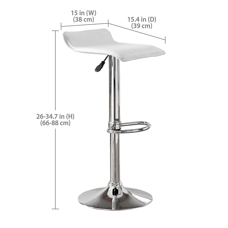 Hometrends Gaslift Swivel Barstool High Adjustable, Hometrends Gaslift Barstool
