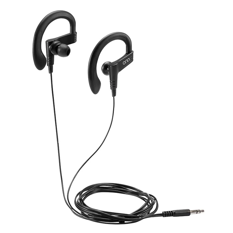 ONN ™ Wired Sports Headphones (Black)