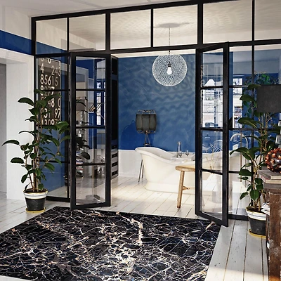 Tapis ECARPET Collection Black Marble