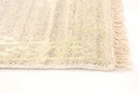 ECARPETGALLERY Tapis Noué à la Main pour Salon, Salle à Manger et Chambre à Coucher Transitionnel Collection La Seda 5'1" x 8'6" en Gris